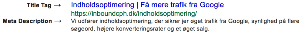 Title Tag og Meta Description