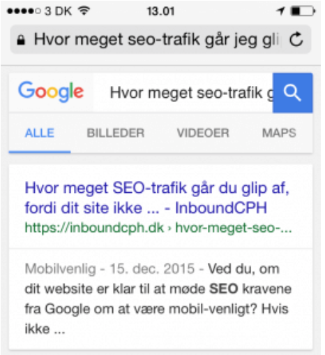 Title Tag på mobile enheder